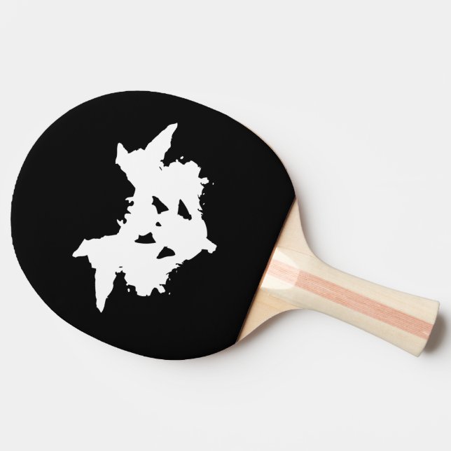 Rorschach Inkblot Ping Pong Paddle (Side)