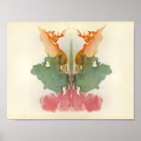 Rorschach Inkblot Test Fun Art Print
