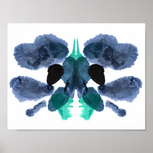 Rorschach Inkblot Test Fun Art Print