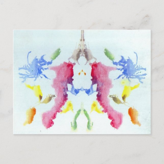 Rorschach Inkblot Test Postcard (Front)