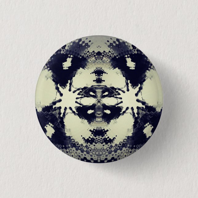 "Rorschach" Inversion by Mzeroxx69 1 Inch Round Button (Front)