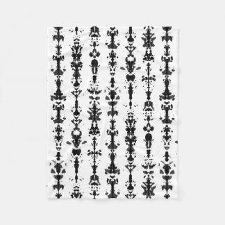 Rorschach test fleece blanket