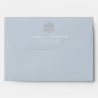 RORY Dusty Blue Silver Winter Glitter Snowflake