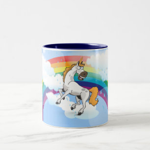 Rory the Unicorn Two-Tone Coffee Mug