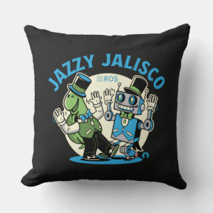 ROS 2 Jazzy Jalisco Robotics Engineer Robot Throw Pillow