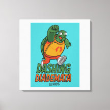 ROS Dashing Diademata on Wrapped Canvas