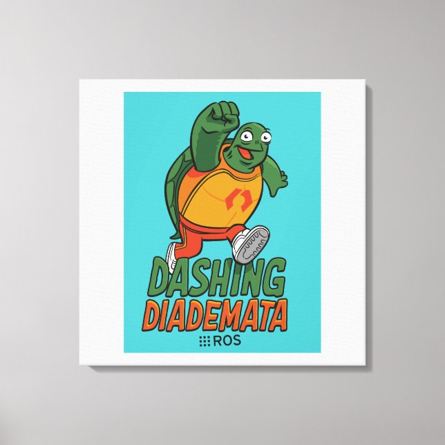 ROS Dashing Diademata on Wrapped Canvas (Front)