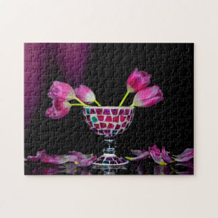 Rosa Blütentraum Jigsaw Puzzle