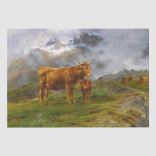 Rosa Bonheur   Highland Cattle Tissue Paper