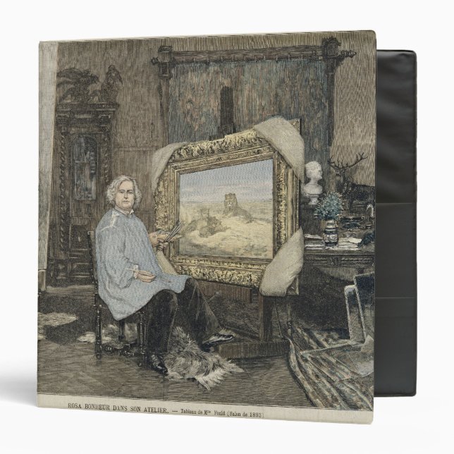 Rosa Bonheur  in her studio Binder (Front/Inside)
