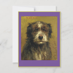 Rosa Bonheur, Martin, a Dog, Fine Art,  Postcard