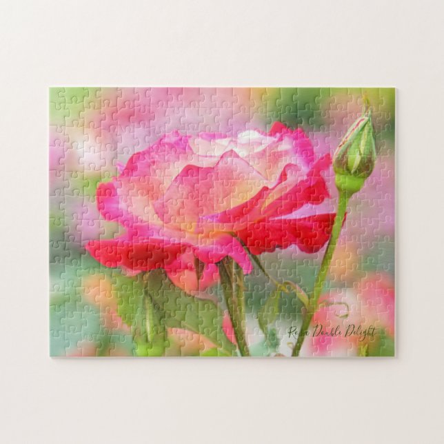 Rosa Double Delight Jigsaw Puzzle (Horizontal)