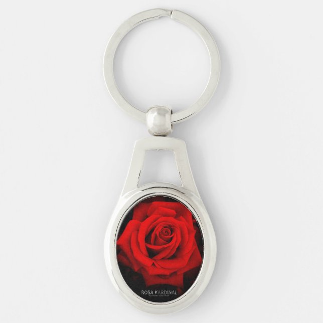 Rosa Kardinal：Metal Key Chain (Front)