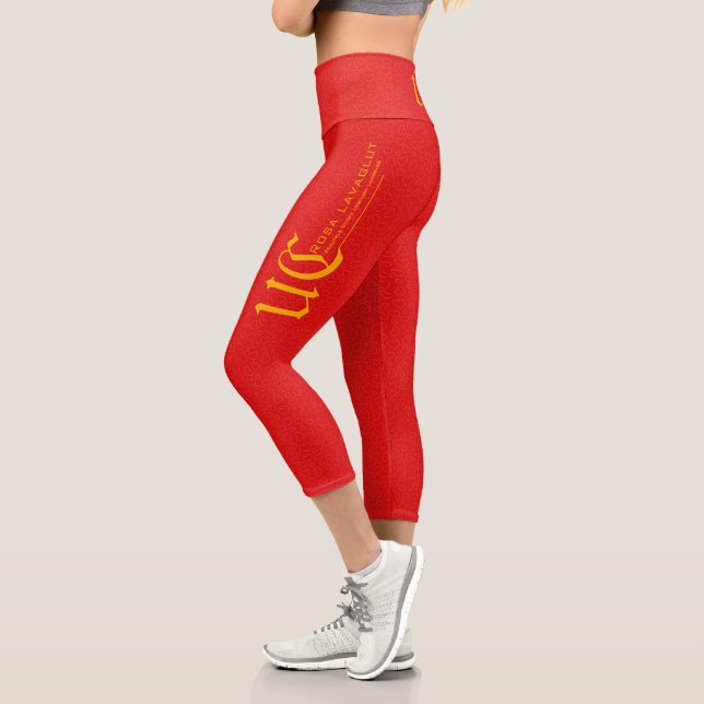 Rosa Lavaglut Capri Leggins (Left)