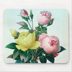 Rosa Lutea and Rosa Indica Mouse Pad
