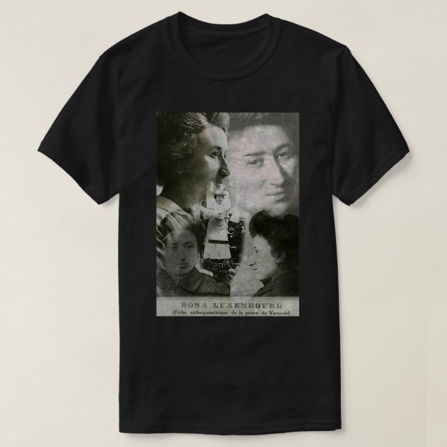Rosa Luxemburg Digital Bootleg Design T-Shirt (Design Front)
