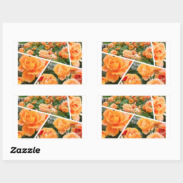 Rosa Manyo [Rectangle Seal] Sticker (Sheet)