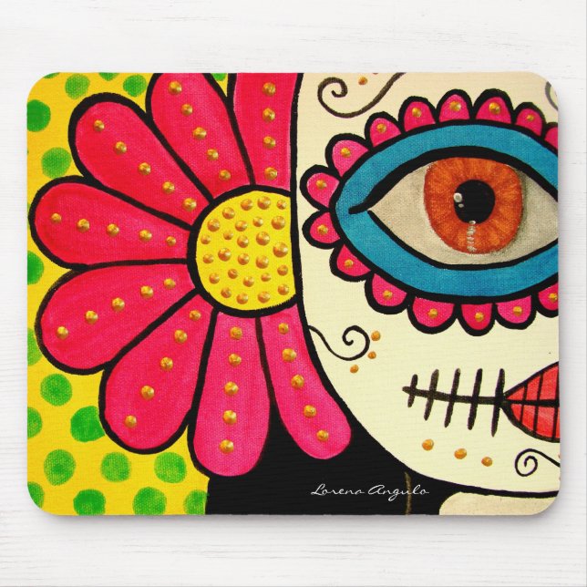 "Rosa Mexicano" - Day of the dead Mouse Pad (Front)
