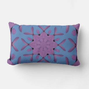 Rosa Muster Lumbar Pillow