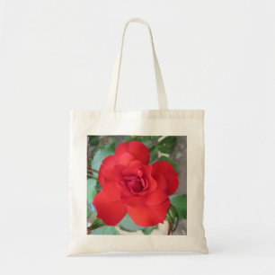Rosa Roja Flor Tote Bag