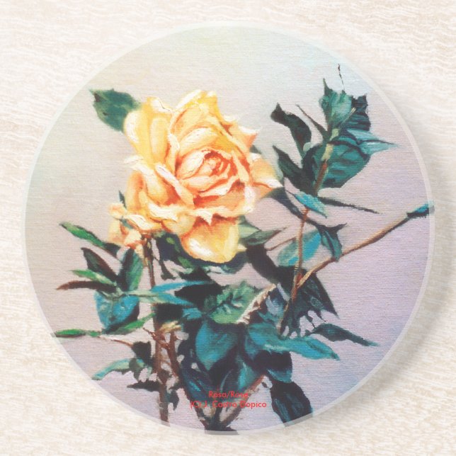 Rosa/Rose Coaster (Front)