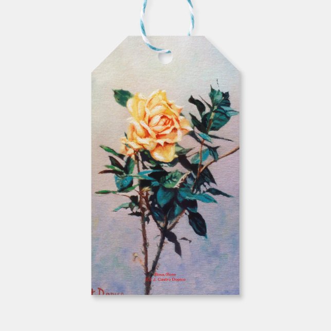 Rosa/Rose Gift Tags (Back)