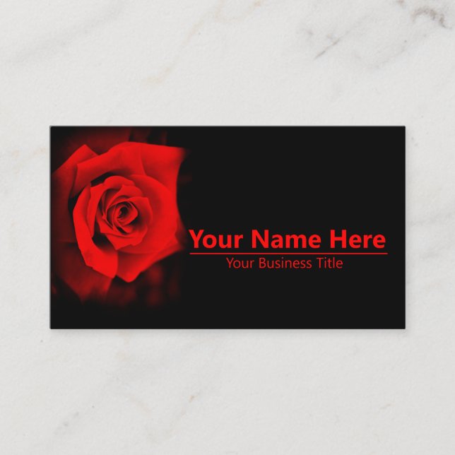 Rosa 'Rose Osaka': Business Card (Front)