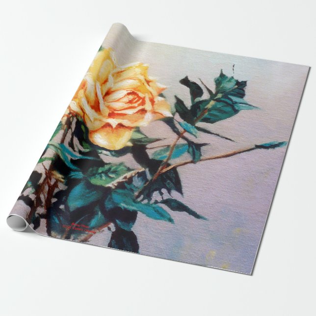 Rosa/Rose Wrapping Paper (Unrolled)