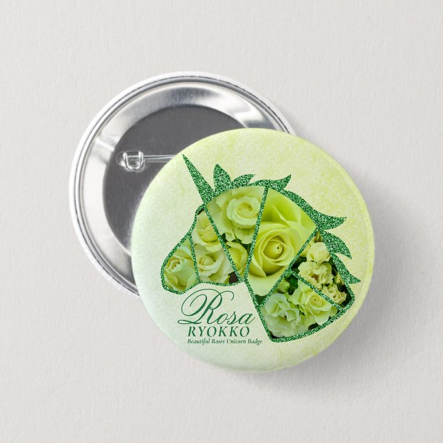 Rosa Ryokko 2 Inch Round Button (Front & Back)