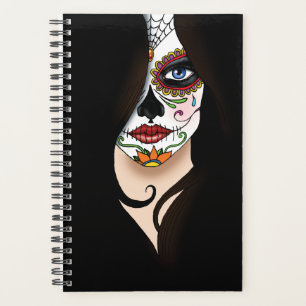 Rosa Sugar Skull Portrait Planner