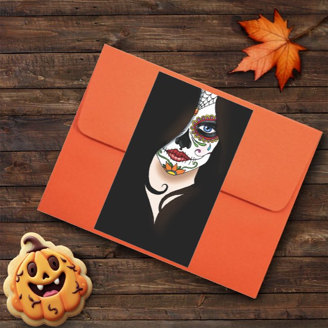 Rosa Sugar Skull Portrait Sticker (Creator Uploaded)