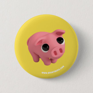 Rosa the Pig are shy 2 Inch Round Button