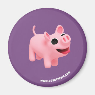 Rosa the Pig Jumps Magnet