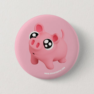 Rosa the Pig puppy Eyes 2 Inch Round Button