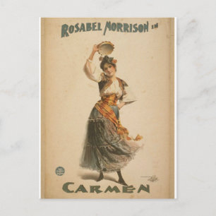 Rosabel Morrison, in 'Carmen' Retro Theatre Postcard
