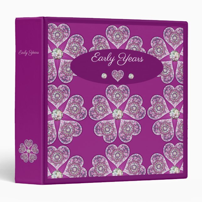 Rosace blue or red for baby&child binder (Front/Spine)