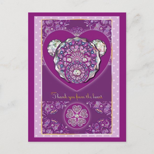 Rosace blue or red for baby&child postcard (Front)