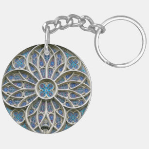 Rosace Gothic vrsac church rosette serbia cathedra Keychain