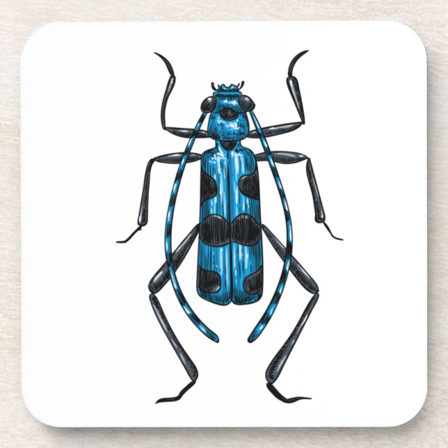 Rosalia Alpina beetle Coaster (Front)