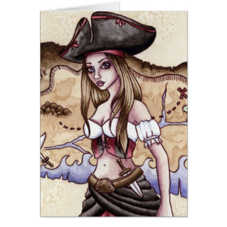 Rosalie - carte de pirate de carte de trésor