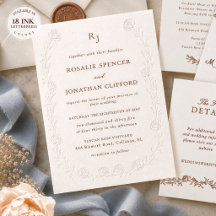 Rosalie Heirloom Blind Letterpress Wedding