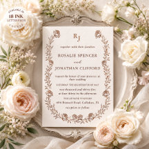 Rosalie Heirloom Elegant Letterpress Wedding