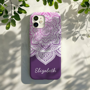 Rosaline Mandala Personalized iPhone Case