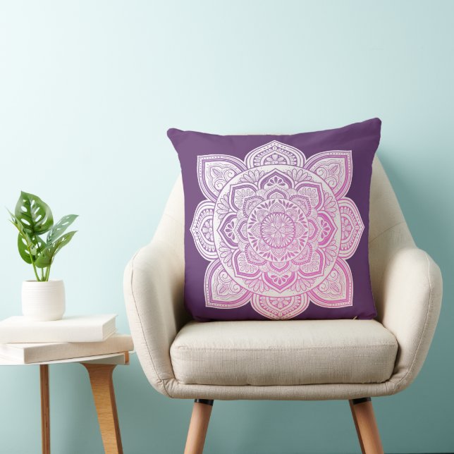 Rosaline Mandala Throw Pillow (Chair)