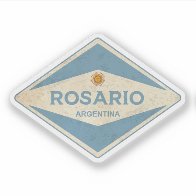Rosario Argentina Vintage Sticker (Front)