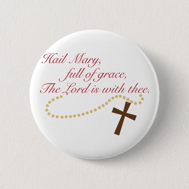 Rosary 2 Inch Round Button (Front)