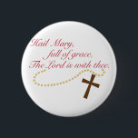 Rosary 2 Inch Round Button<br><div class="desc">This design is perfect for a variety of religious-themed projects such as Bible covers and bookmarks,  first communion gifts and more.</div>