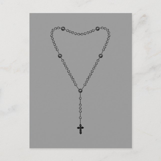 Rosary Beads Postcard (Front)
