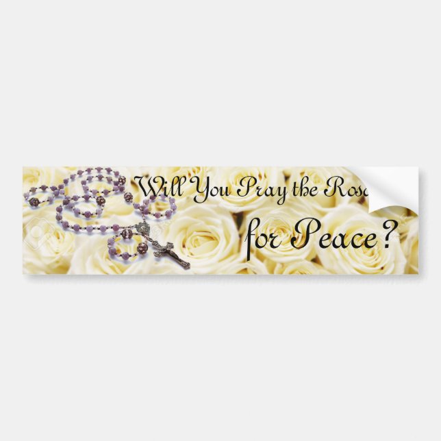 Rosary Bumper Sticker (Front)