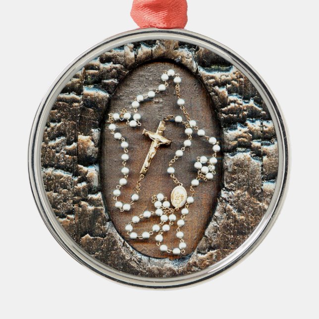 Rosary Metal Ornament (Front)